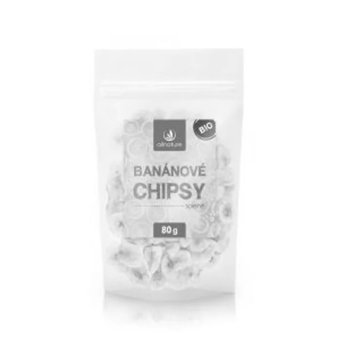 Allnature Banánové chipsy solené 80g Bio